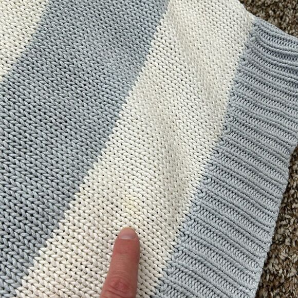 Vintage 90s Newport News Collection Sleeveless Y2K Striped Sweater Large - Picture 8 of 10